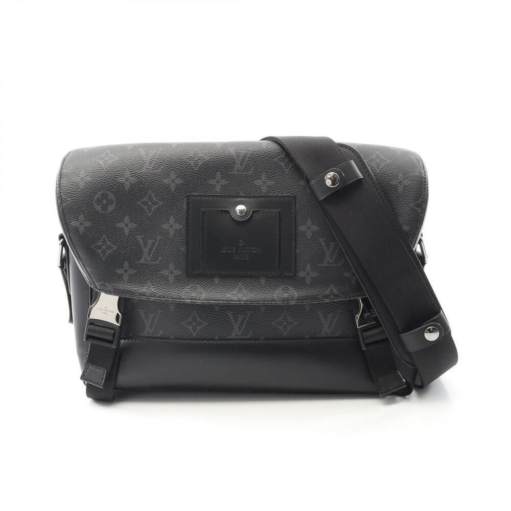 Louis Vuitton Messenger Voyage Shoulder Bag Canvas Leather Monogram Eclipse